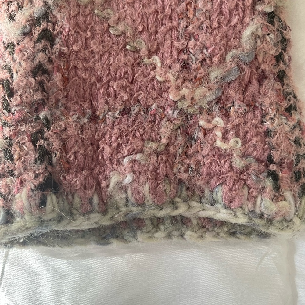 Sigrid Olsen Pink and Black Plaid Boucle Jacket/Coat - Picture 5 of 8